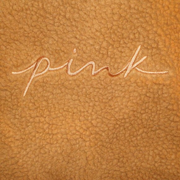 VICTORIA'S SECRET PINK Fur Sherpa Tote Bag Brown One Size NWT - Picture 2 of 6